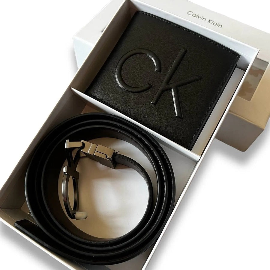 Calvin Klein Men's Wallet & Belt Set