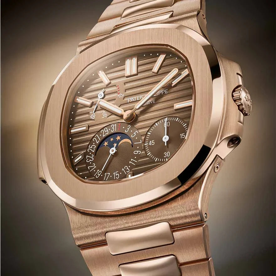 Patek Philippe Nautilus Brown Dial 41 mm Metal Bracelet Men's Watch
