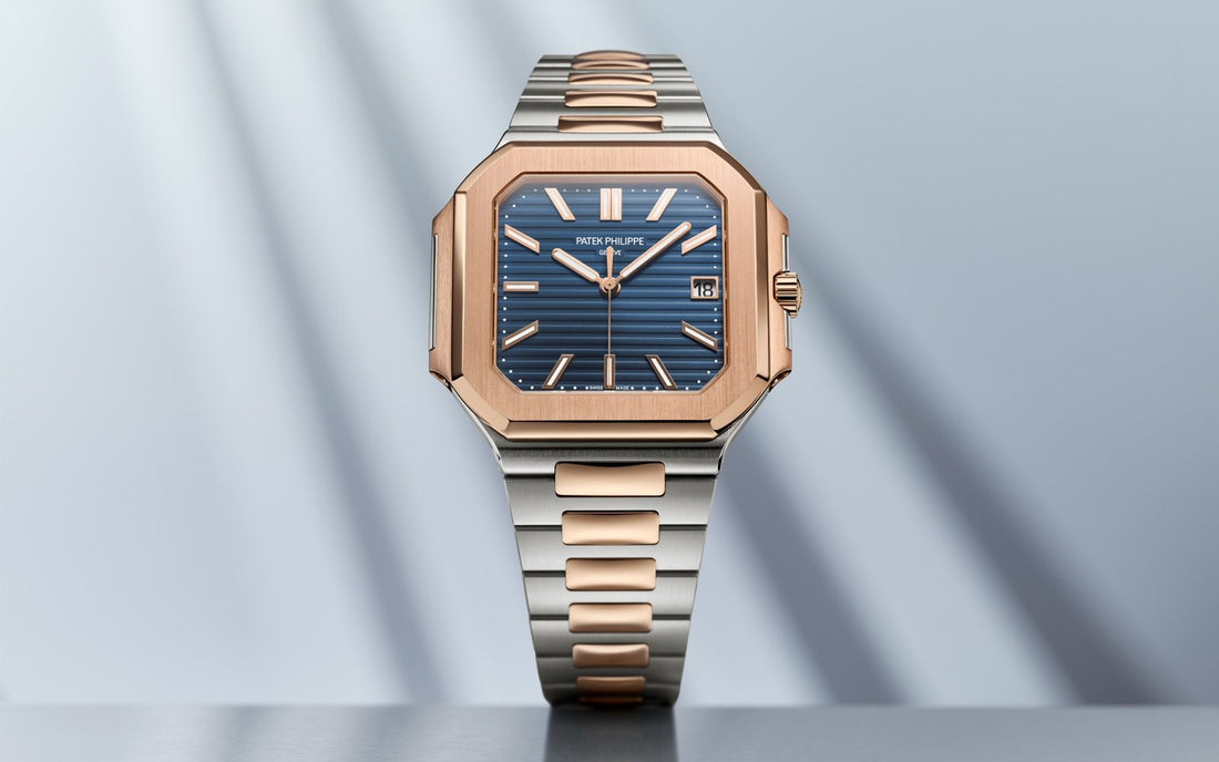 Patek Philippe Blue Dial 45 mm Stainless Steel Bracelet Men's Watch (Ref. V2)