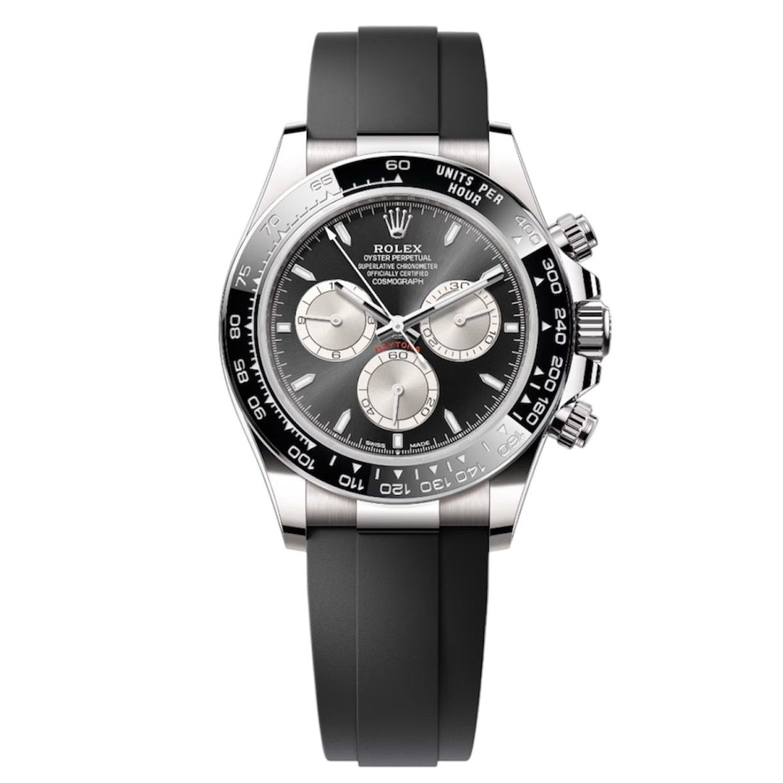 Rolex Daytona Rubber Black Dial Men's Watch