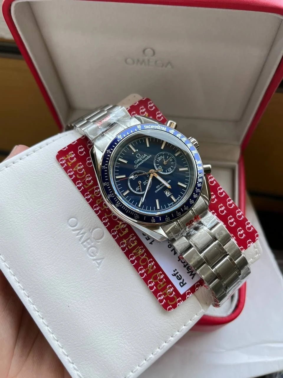 Omega Speedmaster Mirror Original Stainless Steel Bracelet Watch (Ref. V1)