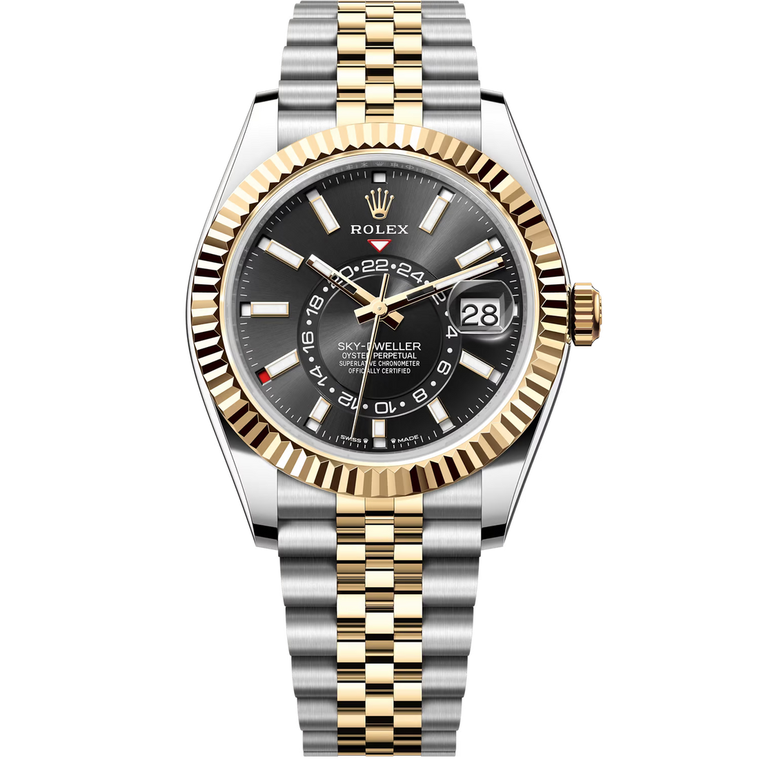 Rolex Sky-Dweller Black Dial 42 mm Metal Bracelet Men's Watch