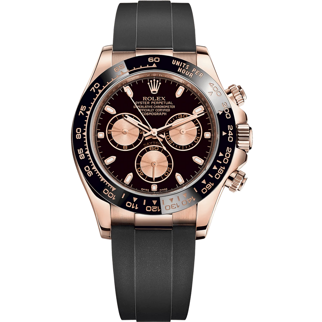 Rolex Daytona Rubber Black Dial 42 mm Men's Watch