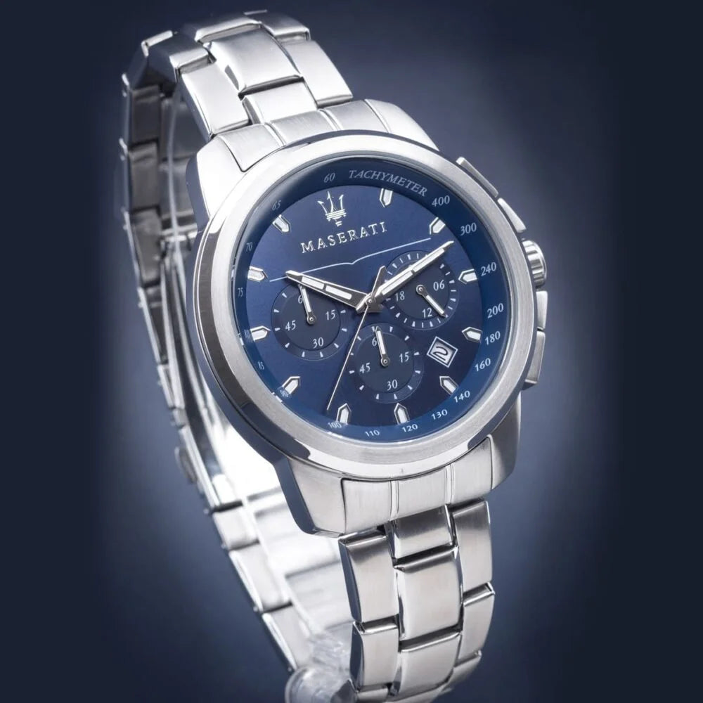 Maserati Blue Dial 44 mm Metal Bracelet Men's Watch R8873621002