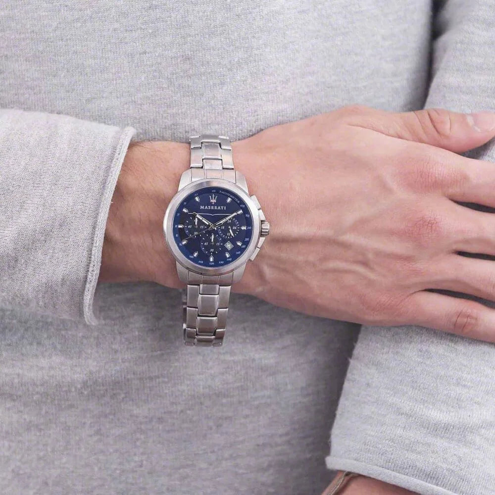 Maserati Blue Dial 44 mm Metal Bracelet Men's Watch R8873621002