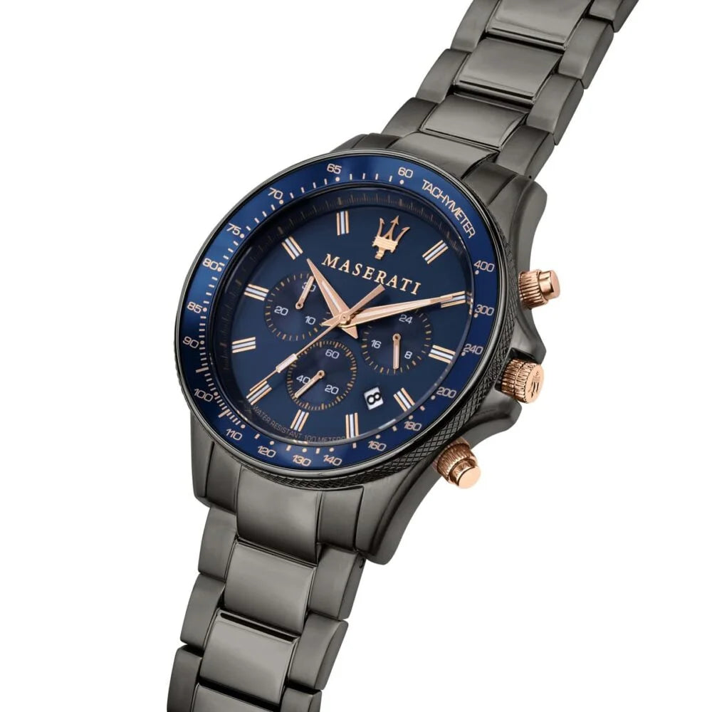 Maserati Blue Dial 44 mm Metal Bracelet Men's Watch R8873640001